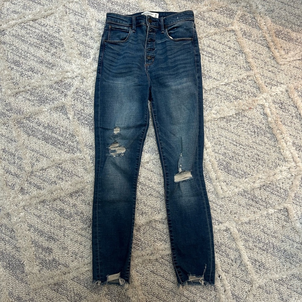 Abercrombie & Fitch “The Super Skinny Ankle High Rise” Jean